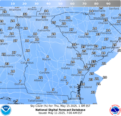 National Digital Forecast Database Image