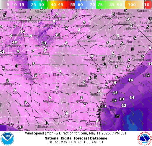 National Digital Forecast Database Image
