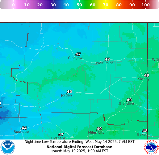 National Digital Forecast Database Image