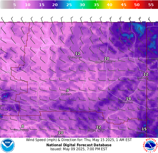 National Digital Forecast Database Image