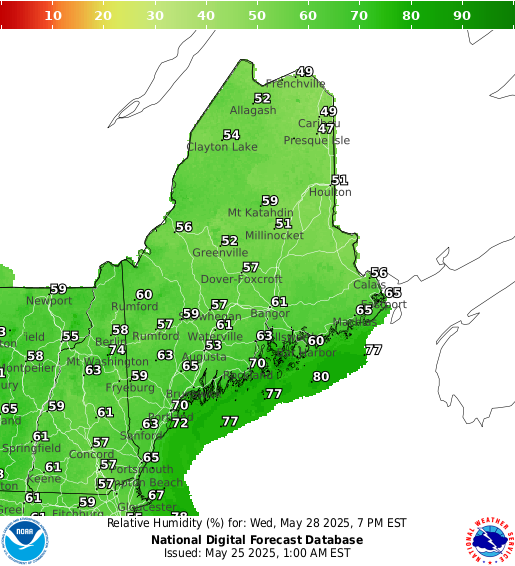 National Digital Forecast Database Image