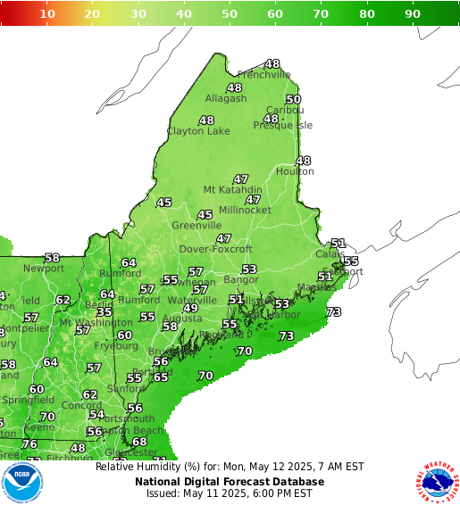 National Digital Forecast Database Image