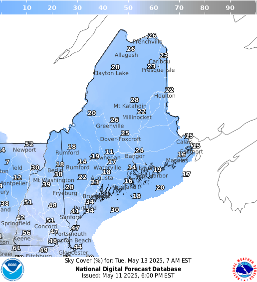 National Digital Forecast Database Image