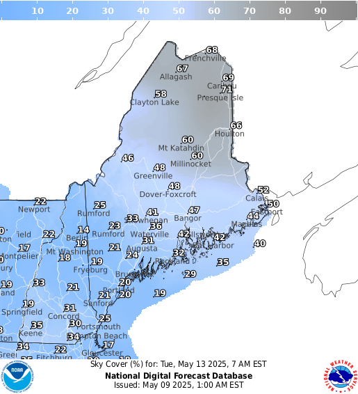 National Digital Forecast Database Image