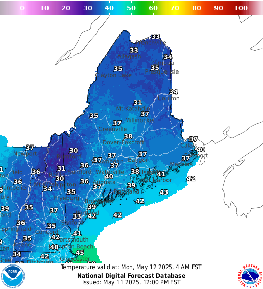 National Digital Forecast Database Image