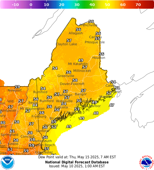 National Digital Forecast Database Image