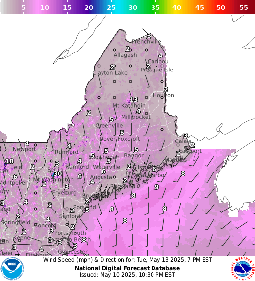 National Digital Forecast Database Image