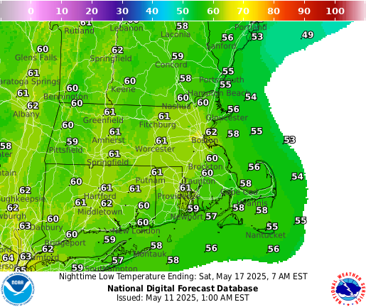 National Digital Forecast Database Image