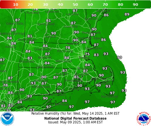 National Digital Forecast Database Image