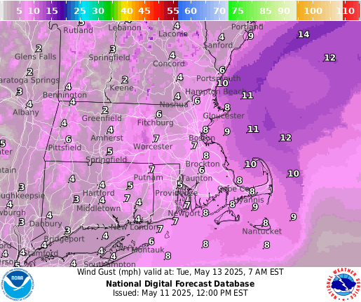 National Digital Forecast Database Image