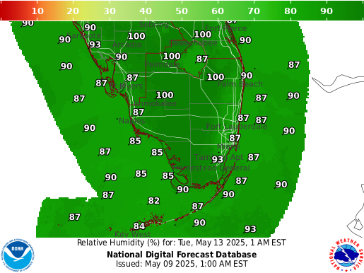 National Digital Forecast Database Image
