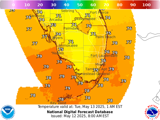 National Digital Forecast Database Image