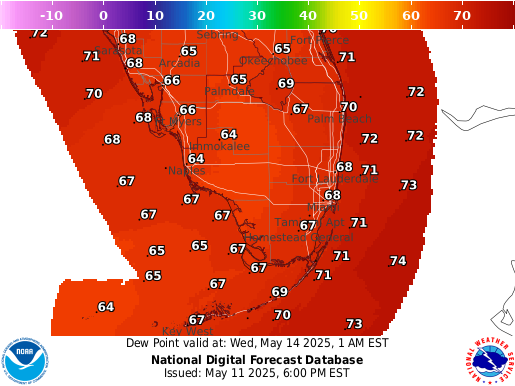 National Digital Forecast Database Image