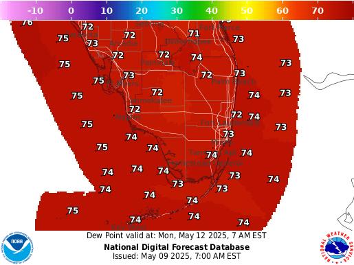National Digital Forecast Database Image