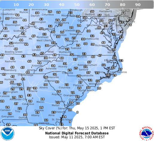 National Digital Forecast Database Image