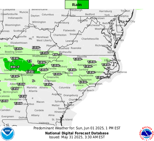 National Digital Forecast Database Image