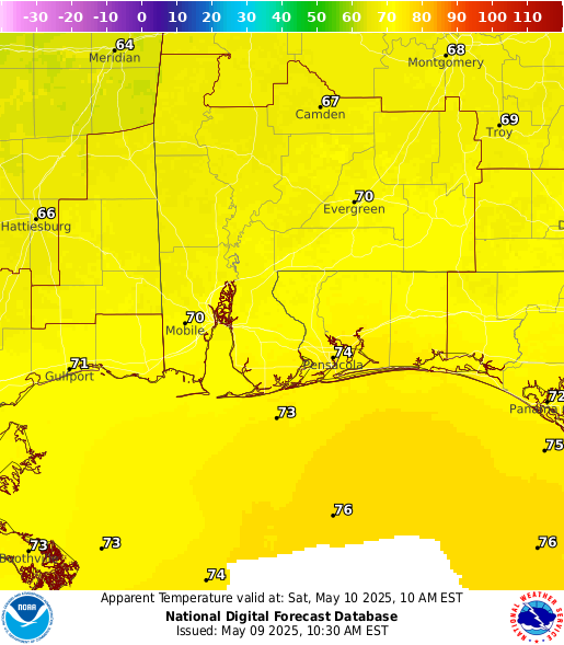National Digital Forecast Database Image