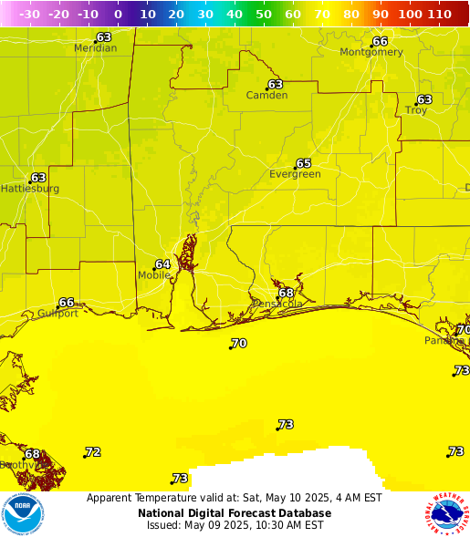National Digital Forecast Database Image