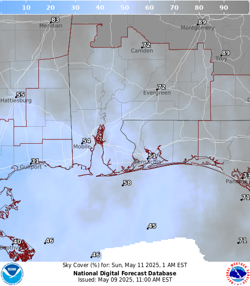 National Digital Forecast Database Image