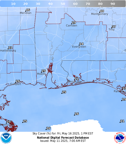 National Digital Forecast Database Image
