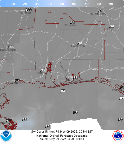 National Digital Forecast Database Image
