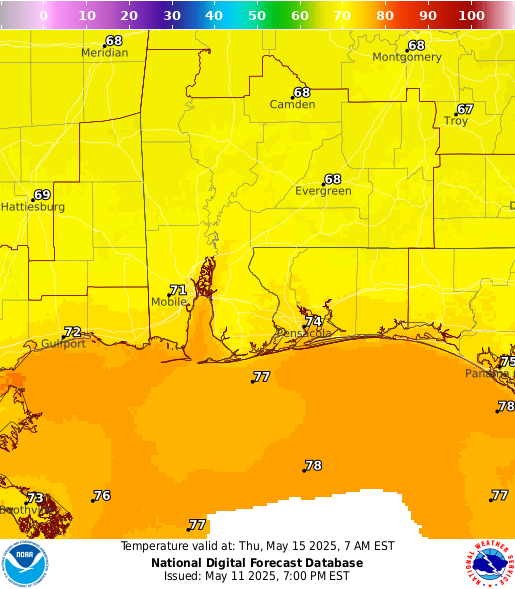 National Digital Forecast Database Image