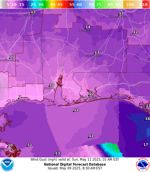 National Digital Forecast Database Image