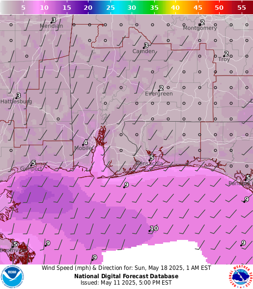 National Digital Forecast Database Image