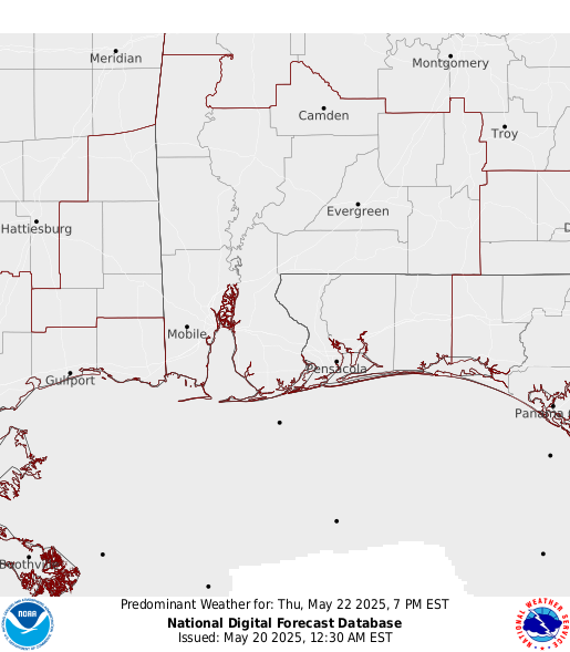 National Digital Forecast Database Image