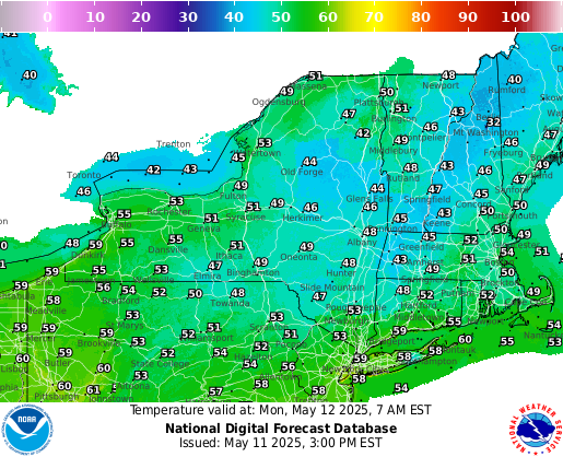 National Digital Forecast Database Image