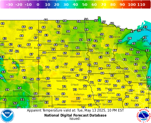 National Digital Forecast Database Image
