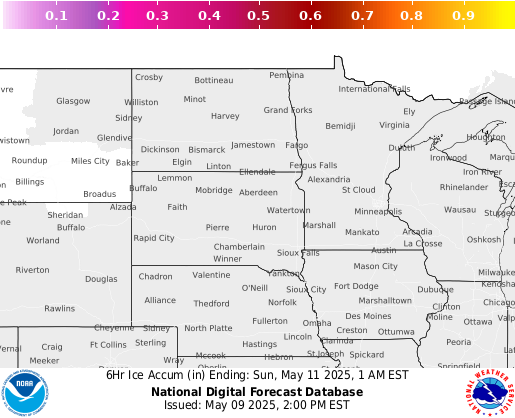 National Digital Forecast Database Image