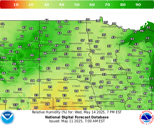 National Digital Forecast Database Image