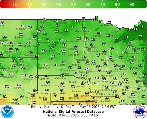 National Digital Forecast Database Image