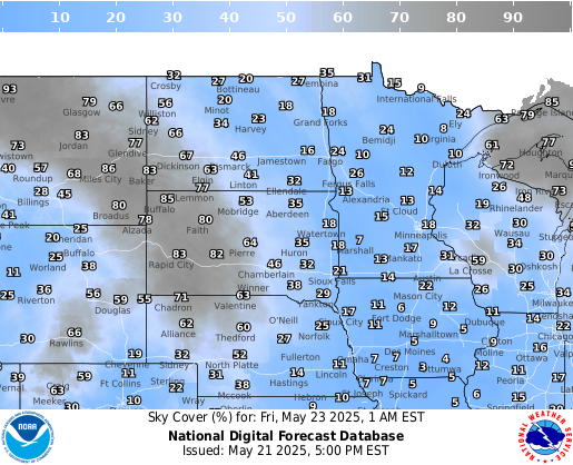 National Digital Forecast Database Image