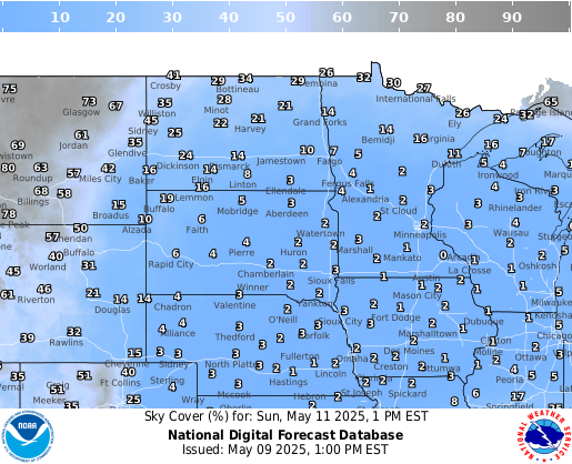 National Digital Forecast Database Image