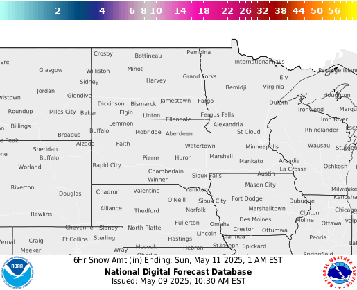 National Digital Forecast Database Image