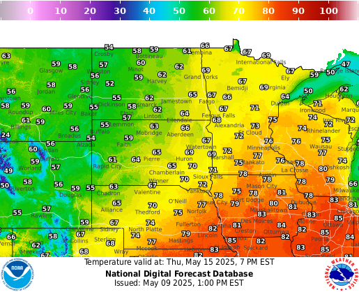National Digital Forecast Database Image