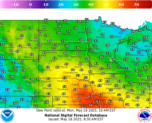 National Digital Forecast Database Image