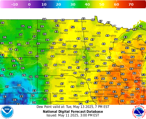 National Digital Forecast Database Image