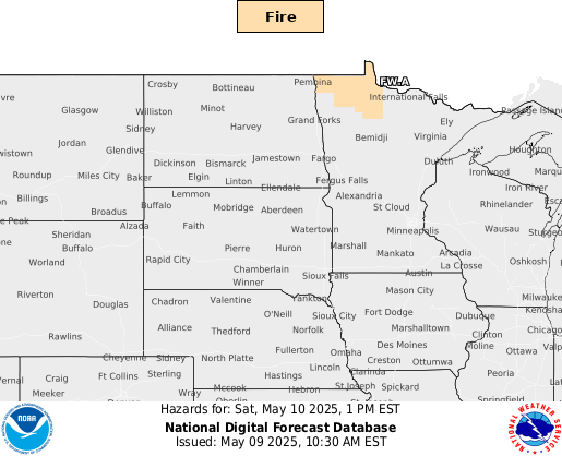 National Digital Forecast Database Image