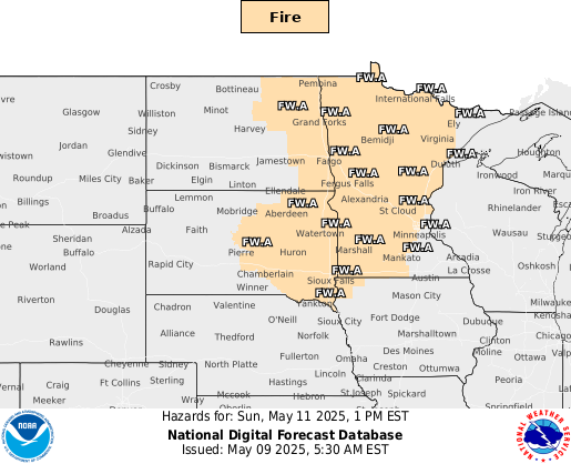 National Digital Forecast Database Image