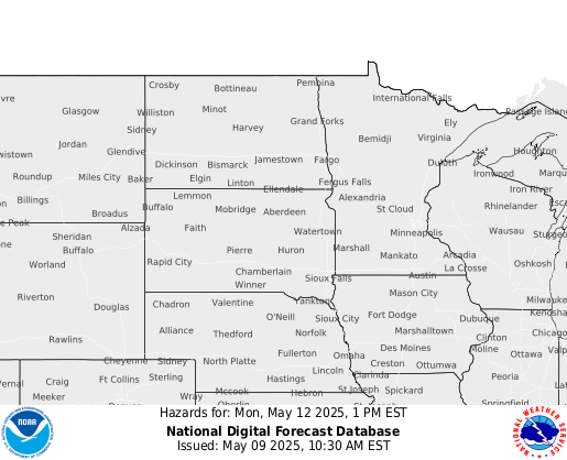 National Digital Forecast Database Image