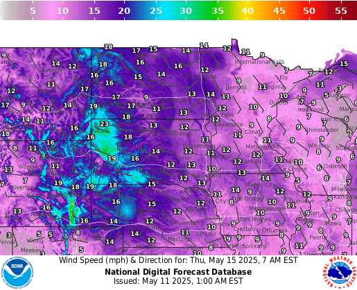 National Digital Forecast Database Image