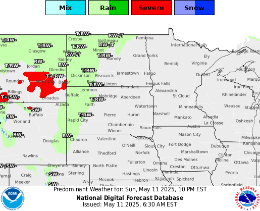 National Digital Forecast Database Image