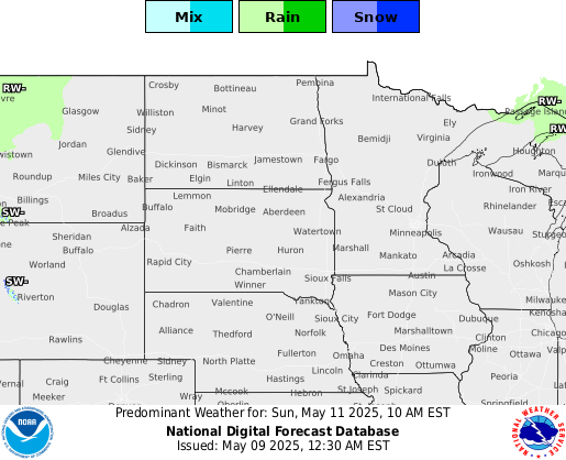 National Digital Forecast Database Image