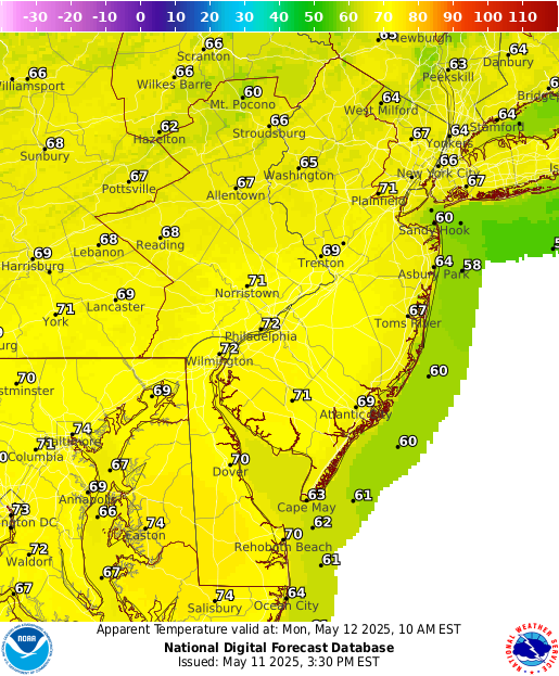 National Digital Forecast Database Image