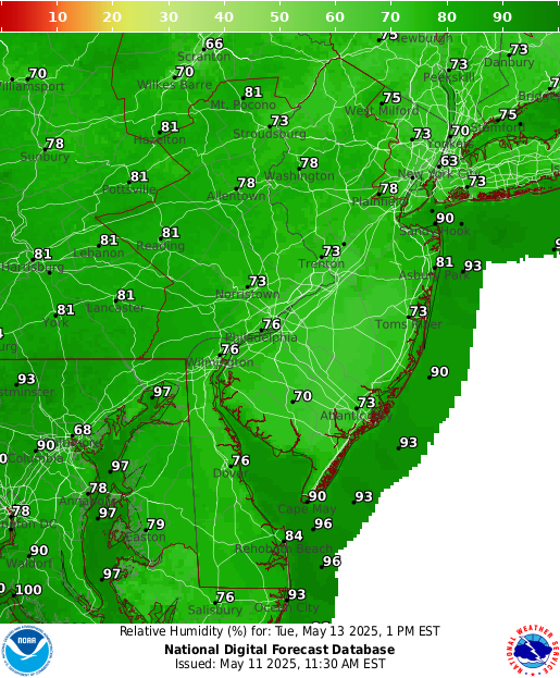 National Digital Forecast Database Image