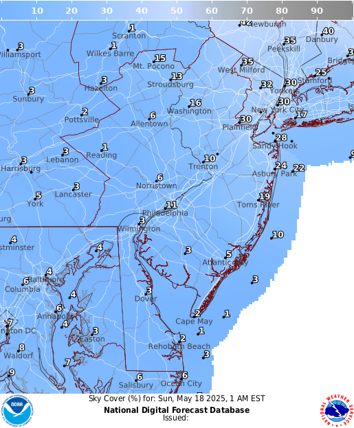 National Digital Forecast Database Image