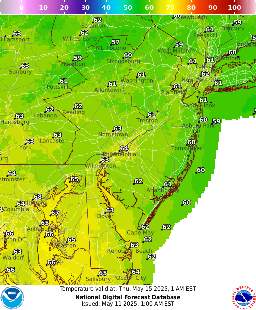 National Digital Forecast Database Image